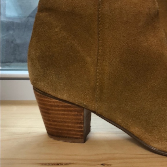 Coconuts by matisse 10 suede booties boots heel - Picture 2 of 8